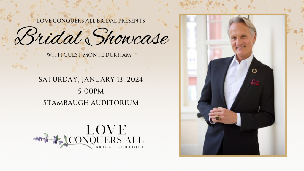 Monte Durham bridal show graphic